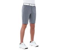 Royal & Awesome Men's Grey Tech Golf Shorts, Tailored Stretch Shorts for Men, Golf Apparel, 38 Waist