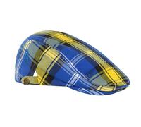 Royal & Awesome My Name'5 Doddie Funny Golf Flat Cap, Bold Patterned Novelty Golf Hat for Men, One Size