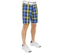 Royal & Awesome My Name'5 Doddie Men's Golf Shorts, Bold Tartan Stretch Cotton Golf Shorts for Men, Comfortable On-Course Wear, 42 Waist