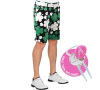 Royal & Awesome Paddy Par! Shamrock Mens Golf Shorts, Irish St Patricks Day Shorts