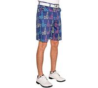 Royal & Awesome Shot of the Day Men's Golf Shorts, Bold Patterned Stretch Cotton Golf Shorts for Men, Comfortable On-Course Wear, 30 Waist