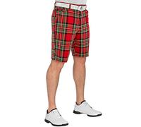 Royal & Awesome Stewart Tartan Mens Golf Shorts, Mens Plaid Shorts