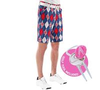 Royal & Awesome Trew Brit Mens Golf Shorts, Crazy Golf Shorts