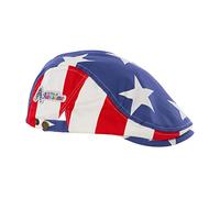 Royal & Awesome USA Flag Funny Golf Flat Cap, Bold Striped Novelty Golf Hat for Men, One Size