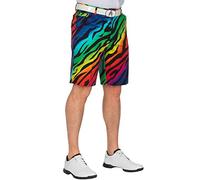 Royal & Awesome Wild Ones Men's Golf Shorts, Bold Patterned Stretch Cotton Golf Shorts for Men, Comfortable On-Course Wear, 44 Waist