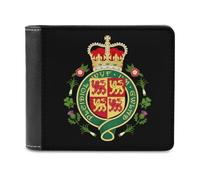 Royal Badge of Wales Casual Leather Wallet for Men Classic Lightweight Credit Card Coin Purse