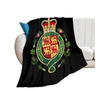 Royal Badge of Wales Throw Blanket Soft Lightweight Luxury Flannel Blankets for Bed Couch Sofa All Seasons 30"x40"/40"x50"/50"x60"/60"x80"