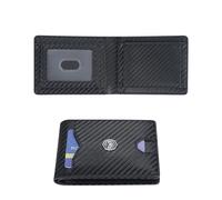 Royal Bagger Carbon Fiber Slim Wallets for Men, Minimalist RFID Blocking Card Holder, Lightweight Front Pocket Wallet 3240 (Black)