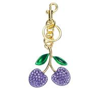 Royal Bagger Cute Cherry Keychain for Women - Purse Charm, Handbag Pendant, Wallet Key Ring Accessory 001 (Purple)