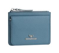 Royal Bagger Genuine Leather Women's Coin Purse - RFID Blocking Small Wallet, Casual Zipper Change Pouch for Daily Use 3200 (Flax Blue)
