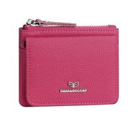 Royal Bagger Genuine Leather Women's Coin Purse - RFID Blocking Small Wallet, Casual Zipper Change Pouch for Daily Use 3200, Rose, Casual