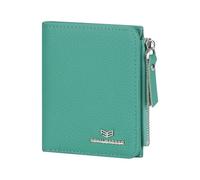 Royal Bagger RFID Blocking Genuine Leather Short Wallet for Women - Slim Bifold Coin Purse, Fashionable & Simple Design 3201 (Lake Green)