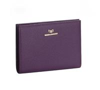 Royal Bagger RFID Genuine Cow Leather Passport Wallets for Women, Travel Wallet with Card Slots, SIM Card Storage and Tool 4090 (Deep Purple)