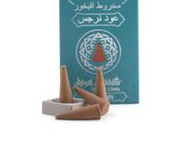 Royal Bakhoor Cones - Oudh Nargis Incense Cones, 30 Cones x 6 Packs