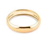 ROYAL BALI COLLECTION 9ct Yellow Gold Band Ring for Women Solid Plain Jewellery in Glossy Finish Size S Metal Wt. 0.75 Grams