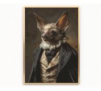 royal bat Print Picture Poster dark academia gothic halloween A4 UNFRAMED 1 wall art Home decor Decorating vintage VICTORIAN style SKULL