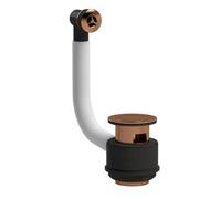 Royal Bathrooms Brushed Bronze Plated Pop-Up Stone Basin Waste With Integrated Overflow Kit