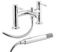 Royal Bathrooms Cascade Series 2 Deck Mounted Bath Shower Mixer Tap - Chrome