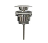 ROYAL BATHROOMS Chrome Basin Waste - Durable Replacement Brass Pop-Up Sink Basin - Universal Standar Connection for Smooth Drainage & Easy Installation
