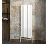Royal Bathrooms Fluxx Double Flat Panel Vertical Designer Radiator White - 1600 X 544mm