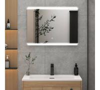 Royal Bathrooms Kyoto 800 X 600mm Rectangular Led Illuminated Bathroom Mirror - Anti-Fog