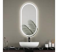 Royal Bathrooms Milan 450 X 900mm Capsule Front Lighted Led Illuminated Bathroom Mirror - Anti-Fog