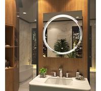 Royal Bathrooms Monaco 600 X 700mm Led Illuminated Chrome Frame Bathroom Mirror - Touch Sensor