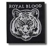 Royal Blood Patch - Black, Rectangular, 1 Piece, Rock/Heavy Metal, Fabric Appliqué Patch