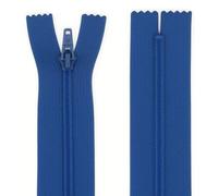 Royal Blue 10 Inch 25.4 cm Nylon Dressmaking Zip, Closed End, Size No #3, Auto Lock Pull, Standard Sewing & Craft Zipper - Perfect for Clothes, Bags, Cushions, Pockets & More - Giddy Square