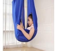 (royal blue, 100x280CM) Children's Swinging Hammock, Indoor Swing Elastic Cuddle Hammock Sensory Swing Ideal For Adhd, Asperger's