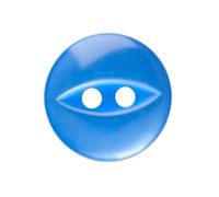 Royal Blue 11 mm Fish Eye Buttons - 10 Pack - Ideal for Baby Cardigans, Newborn Knits & Tiny Repairs - Giddy Square