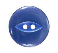 Royal Blue 14 mm Fish Eye Buttons - 10 Pack - Perfect for Children's Clothes, Baby Dresses & Light Knits - Giddy Square