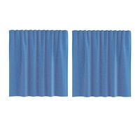 (royal blue, 140 x 140 cm) vidaXL Voile Curtains 2 pcs net curtain sheer curtain