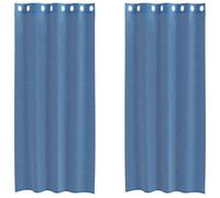 (royal blue, 140 x 225 cm) vidaXL Voile Curtains with Grommets 2 pcs Apple Green 140x225 cm net curtain