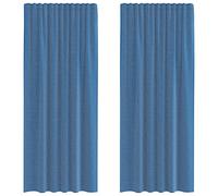 (royal blue, 140 x 245 cm) vidaXL Voile Curtains 2 pcs net curtain sheer curtain