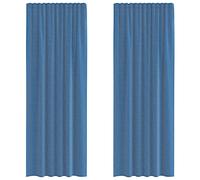 (royal blue, 140 x 260 cm) vidaXL Voile Curtains 2 pcs net curtain sheer curtain