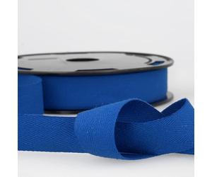 Royal Blue 2m 100% Cotton Twill Tape - Soft Flexible Tape for Binding, Edging, Bunting, Aprons & Crafts - 25mm Wide - Packaged Length, No Joins - Giddy Square