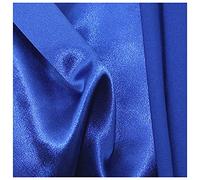 Royal Blue Back Crepe Satin Polyester Non Stretch Plain Dress Fabric for Bridal Wear, Decoration, Dressmaking, Tiebacks, Tablecloths | 58" - 147cm Wide | Sold by The Metre
