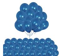 Royal Blue Balloons 10 Inch Latex Balloons Plain Helium Balloon for Happy Birthday Wedding Baby Shower Christmas Festival Party Decoration, Romantic Valentine's Day Party Supplies, Pack of 50