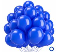 Royal Blue Balloons 100 Pack, Strong Thicken Royal Blue Birthday Balloons,Laxte Helium Balloon,Birthday Decorations For Men Boys, Baby Shower Anniversary Graduation Engagement Sea Theme Party,12 Inch