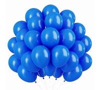 Royal Blue Balloons 5inch Small Deep Blue Balloon 60pcs Mini Round Matte Royal Blue Latex Balloons for Balloon Arch Garland Dark Blue Balloons for Birthday Party Decoration Baby Shower