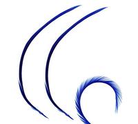 Royal Blue Biot Feathers x 3 - Millinery hat, fascinator, wedding decoration - long feathers