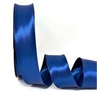 Royal Blue Byetsa Satin Fold 30mm Bias Binding on a 25m Roll