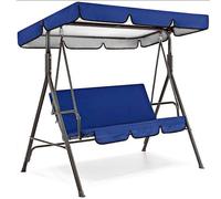 (royal blue canopy, 142x120x18cm) 210d Replacement Canopy For Garden Swing Seat Waterproof Swing Canopy For Swing Seat Replacement Sunshade Rocking Garden Anti-uv