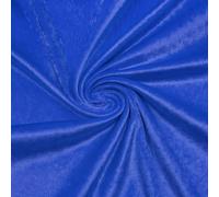 Royal Blue Crushed Velvet Fabric - 2 Metre Length x 150cm Wide - Soft Luxury Material for Upholstery, Dressmaking, Crafts & Décor
