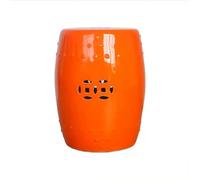 Royal Blue Decorative Ceramic Garden Stool - Outdoor Solid Glazed Drum Side Table, Modern Asian Design for Living Room, Patio, Balcony, Traditional Style - Versatile Home Accent