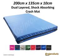 (Royal Blue) High Impact Crash Mats For Landing Falling Bouncy Castles, Ultra Large Shock Absorbing Gym Mats