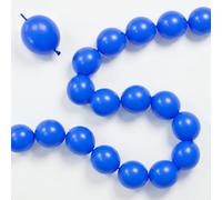 Royal Blue Linking Balloons, 100PCS 6 Inch Dark Blue Link Balloons for Making Balloon Wall Heart Arch, Tails Balloon for Birthday Graduation Wedding Gender Reveal Under The Sea Ocean Party Decorations