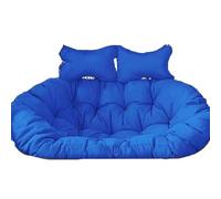 Royal Blue Outdoor Hanging Chair for 2, Weatherproof Cushion, 10cm Thick Anti-Deformation Pads, Double Seat Swing Chair Cushion, Ideal for Patio & Garden Use