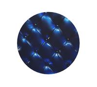 Royal Blue Pattern Round Magnetic Fridge Magnets For Kitchen Durable With Enduring Magnetism